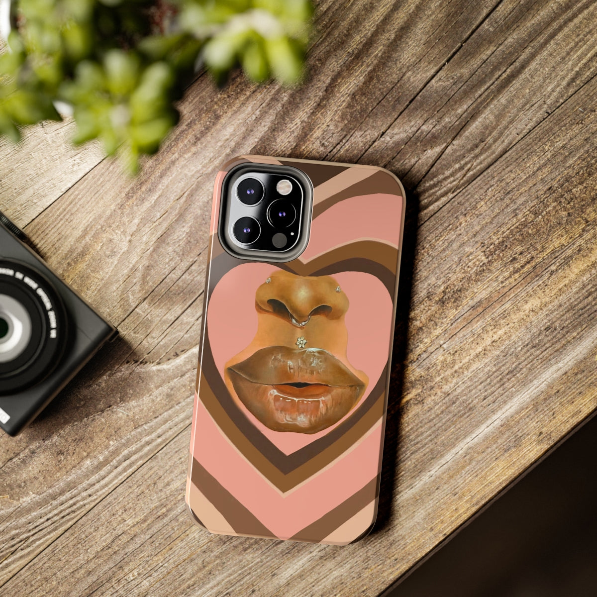 Brown-Lip Phone Case