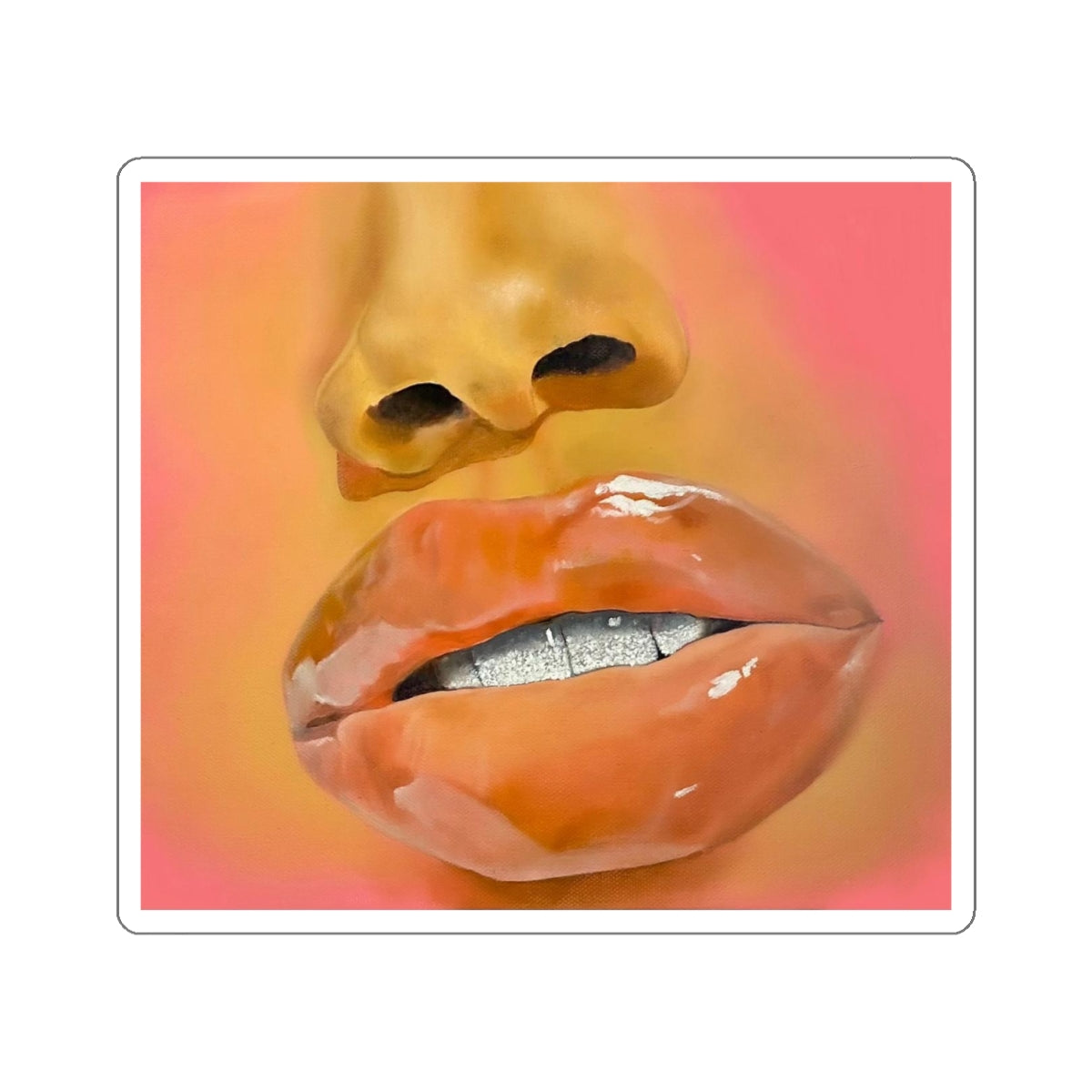 Glossy-Lip Sticker