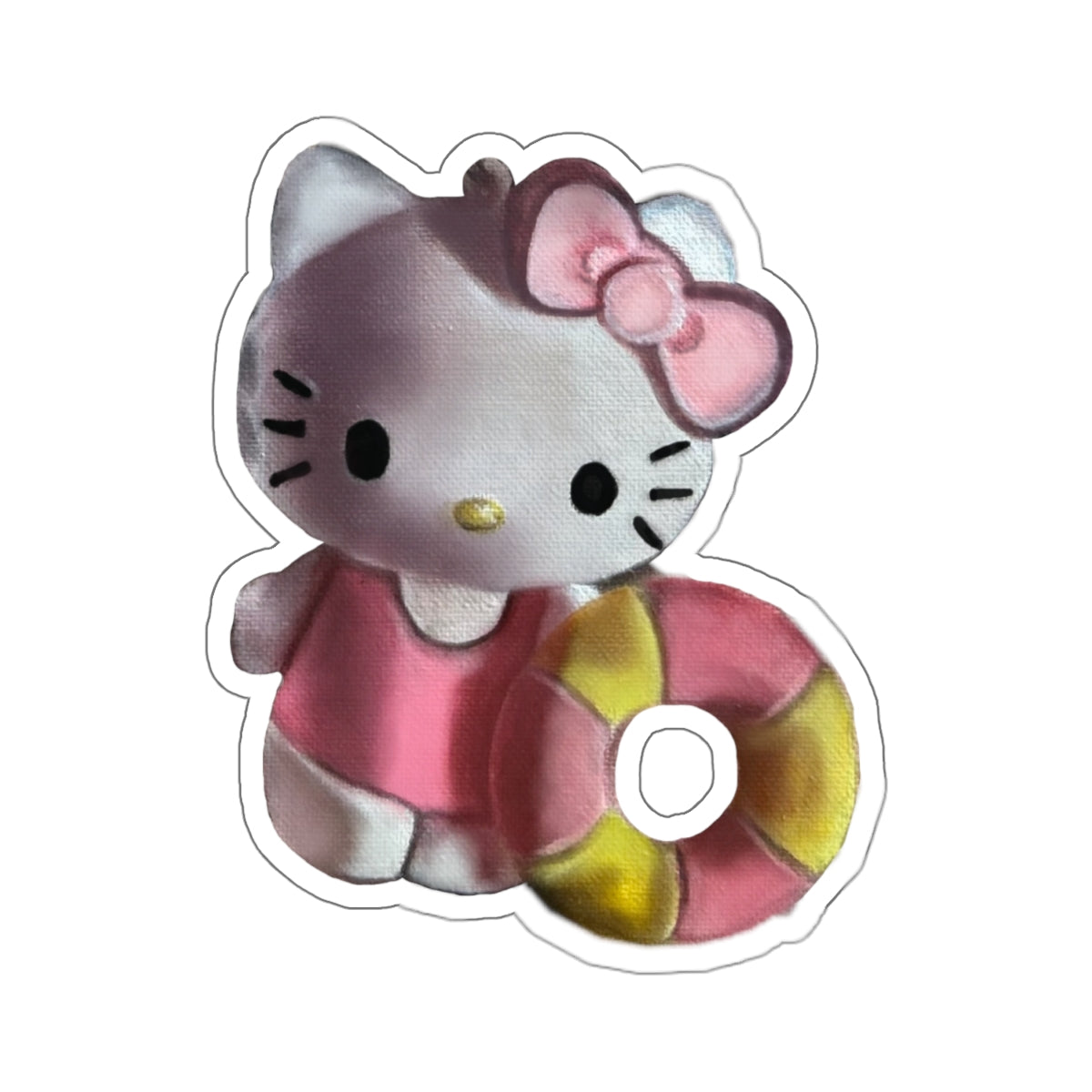 Standing Hello-Kitty Sticker
